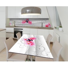 Наклейка 3Д вінілова на стіл Zatarga «Червоний олеандр» 650х1200 мм (Z184294/1st)