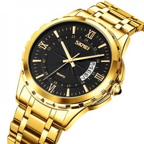 Годинники наручні чоловічі Skmei 9069 Gold - Black 9069GDBK (12395-hbr) Годинники наручні чоловічі Skmei 9069 Gold - Black 9069GDBK (12395-hbr)