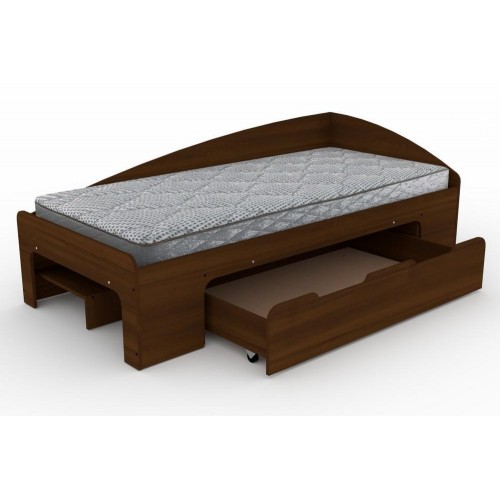 Односпальне ліжко з ящиком Компаніт-90+1 горіх екко в інтернет супермаркеті PbayMarket!