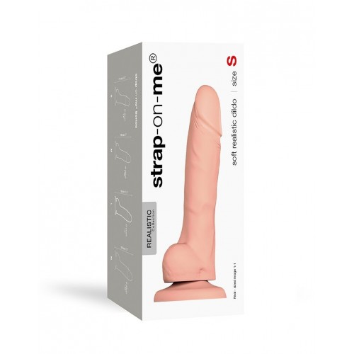 Реалістичний фалоімітатор Strap-On-Me SOFT REALISTIC DILDO Vanilla - Size S в інтернет супермаркеті PbayMarket!