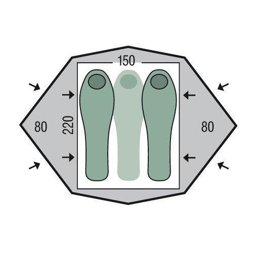 Намет Pinguin Gemini 150 Зелений Намет Pinguin Gemini 150 Зелений
