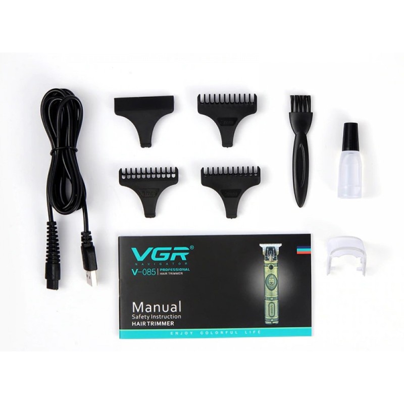 Тример акумуляторний для бороди та волосся VGR V-085 Gold (3_02538)