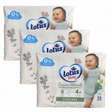 Дитячі підгузники Lotus Baby 4+ (10-14 кг) 105 шт