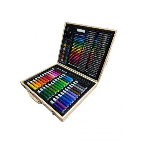 Олівці та маркери для малювання у дерев'яній валізці 150 шт Art Set (2013960296) в інтернет супермаркеті PbayMarket! Олівці та маркери для малювання у дерев'яній валізці 150 шт Art Set (2013960296) в інтернет супермаркеті PbayMarket!