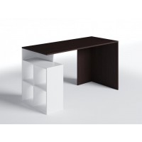 Стіл письмовий СП-3 Меблева Площа 130х55х75 см Венге + Білий Стіл письмовий СП-3 Меблева Площа 130х55х75 см Венге + Білий