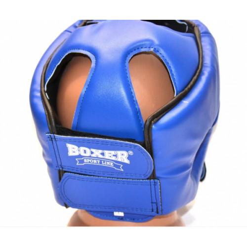 Шолом карате шкірвініл Boxer Sport Line M Синій (hub_p1d95j) в інтернет супермаркеті PbayMarket!