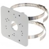 Комплект світильник світлодіодний парковий Lightwell LW-GL-50S/стовп парковий сірий 4м/кронштейн Dahua PFA152-E