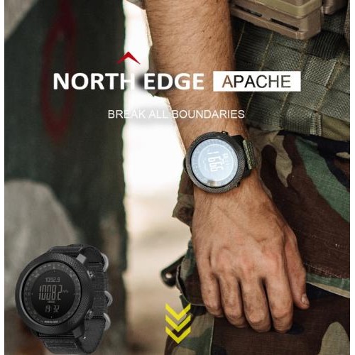Наручний годинник чоловічий North Edge Apache Rubber 2 ремінця Чорний (3233) Наручний годинник чоловічий North Edge Apache Rubber 2 ремінця Чорний (3233)