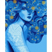 Картина за номерами Идейка Холодна краса pollypop92 KHO2587 40х50 см