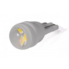 Світлодіодна лампа StarLight T10 3 діода SMD-2835 12V 0.5W WHITE прозора лінза CERAMIC