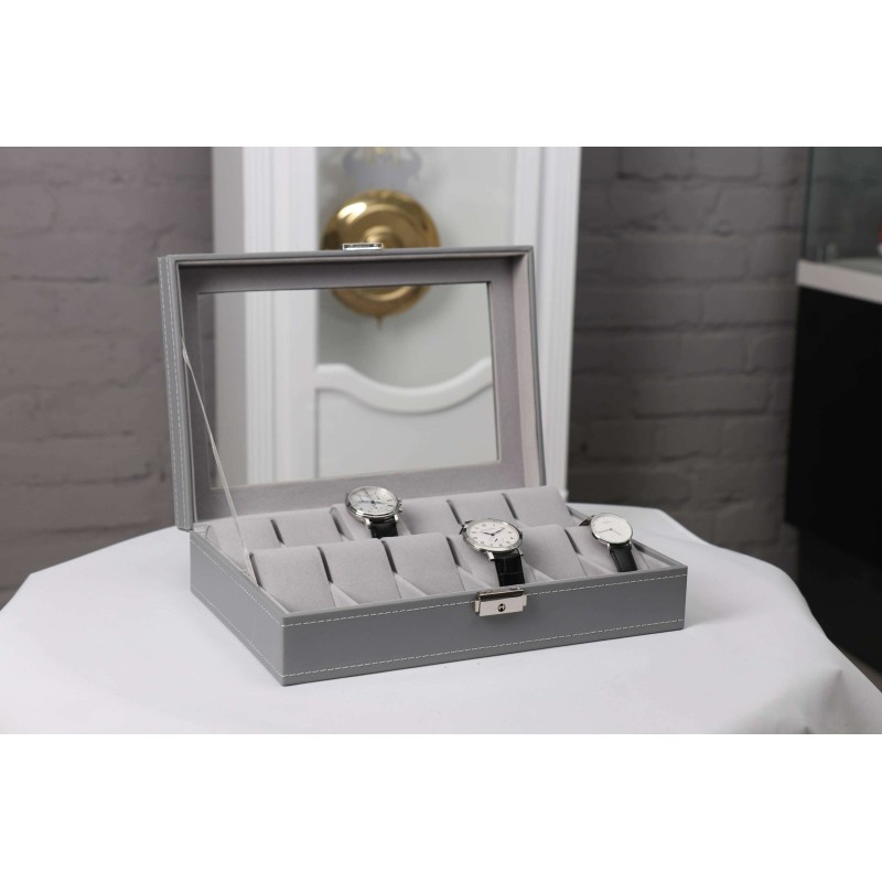 Шкатулка для зберігання годинників Craft 12PU.GR сірий
