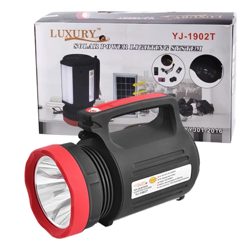 Ліхтар Luxury YJ-1902T 5W 22SMD Powerbank solar ЗУ220В Чорно-червоний (1748935803)