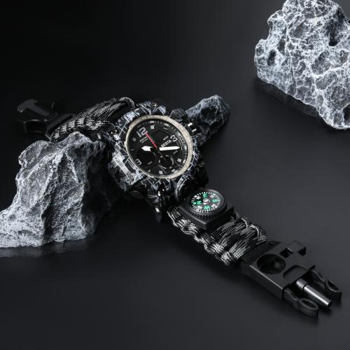 Наручний годинник чоловічий BESTA Life Pro Grey з компасом Сірий хакі (3356)