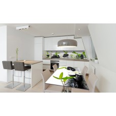 Наклейка вінілова на стіл Zatarga «Білі Орхідеї та Камені» 650х1200 мм Z180630/1st