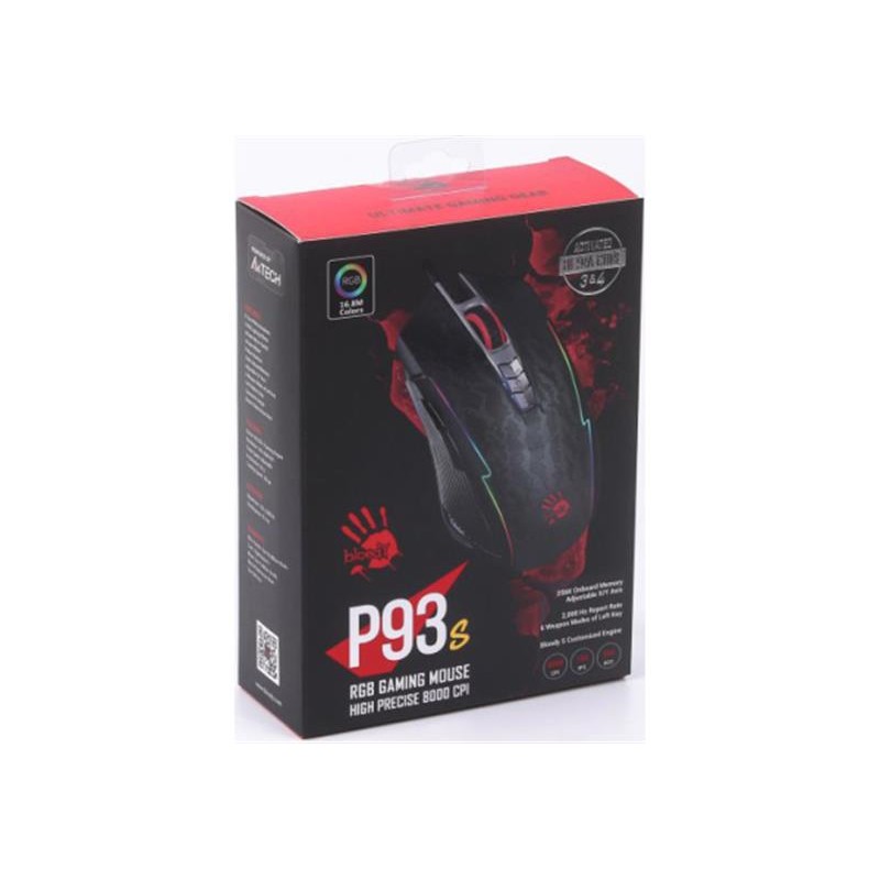 Миша A4Tech P93s Bloody Black USB