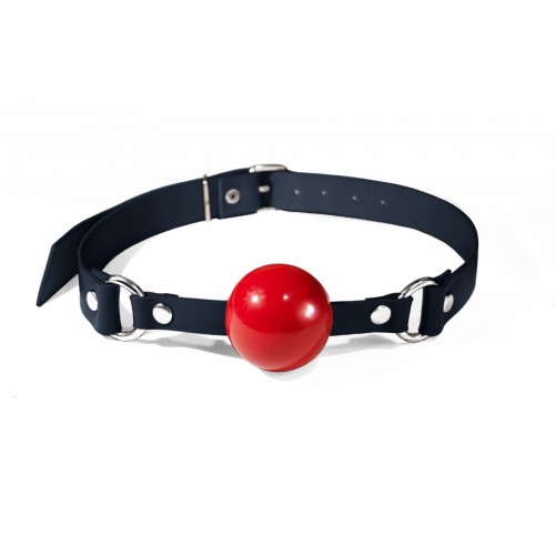 Кляп силіконовий Feral Feelings Silicon Ball Gag Black/Red, чорний ремінець, червона кулька в інтернет супермаркеті PbayMarket!