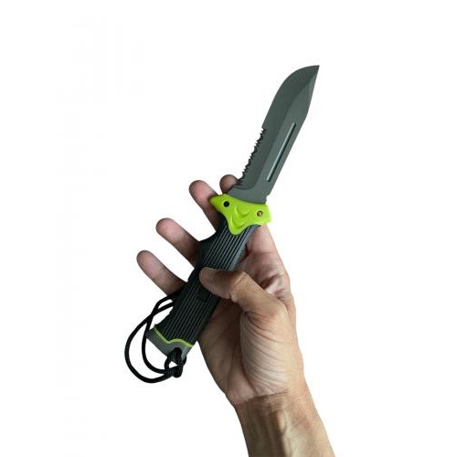 Туристичний ніж для виживання Gorillas BBQ 2-1253 25 см Чорний (KN1060) Туристичний ніж для виживання Gorillas BBQ 2-1253 25 см Чорний (KN1060)