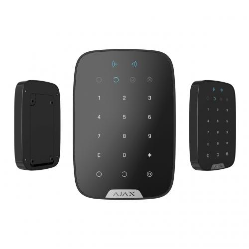 Безпроводова сенсорна клавіатура Ajax KeyPad Plus чорна