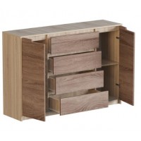 Комод для речей Еверест Мікс-3 Ролики сонома трюфель Комод для речей Еверест Мікс-3 Ролики сонома трюфель