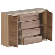 Комод для речей Еверест Мікс-3 Ролики сонома трюфель