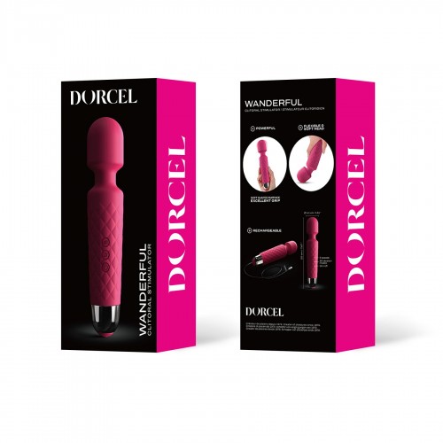 Вібромасажер Dorcel Wand Wanderful Magenta Рожевий (MD1359) в інтернет супермаркеті PbayMarket!