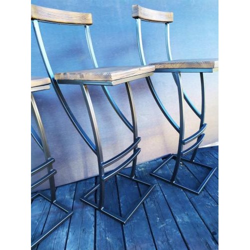 Барний стілець GoodsMetall у стилі ЛОФТ 750х350х350  Барний стілець GoodsMetall у стилі ЛОФТ 750х350х350