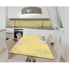 Наклейка 3Д вінілова на стіл Zatarga «Французькі записки» 650х1200 мм для будинків, квартир, столів, кав'ярень,