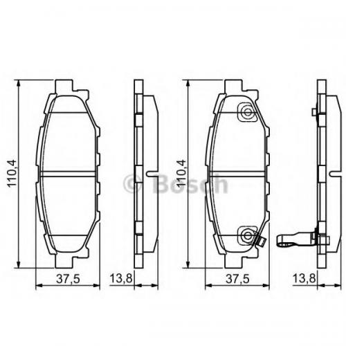 Колодки гальмові Bosch дискові задні SUBARU Forester/Legacy/Impreza/Outback R 0 0986495119 в інтернет супермаркеті PbayMarket!