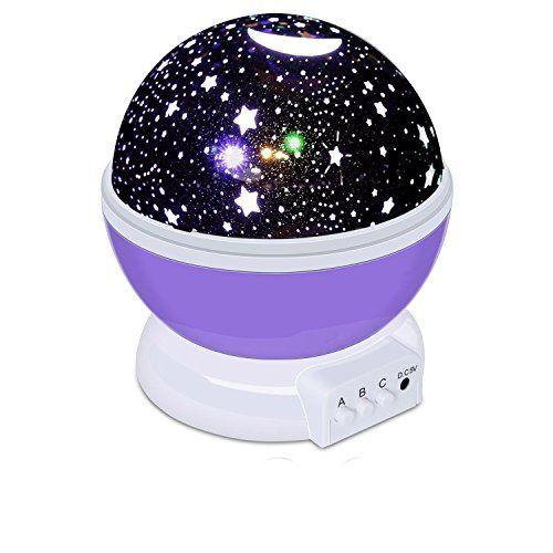Нічник куля проектор обертається зоряне небо дитячий Star Master Dream QDP01 куля Purple (gr006653)