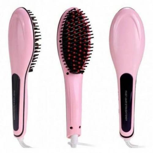 Гребінець-випрямляч Fast Hair Straightener HQT-906 Рожевий Гребінець-випрямляч Fast Hair Straightener HQT-906 Рожевий