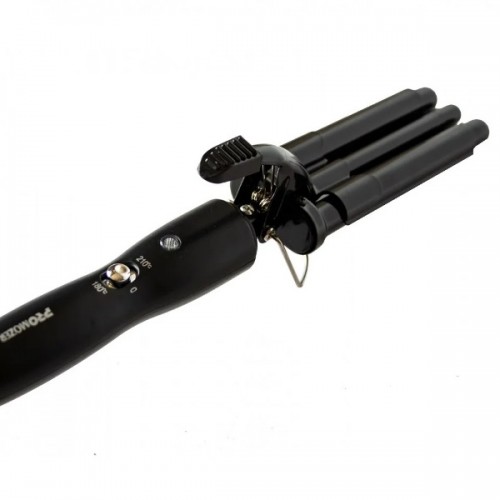 Плойка для волосся потрійна Pro Mozer Ceramic nano titanium MZ 6621 Чорний (VD209241553) Плойка для волосся потрійна Pro Mozer Ceramic nano titanium MZ 6621 Чорний (VD209241553)