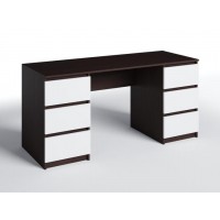 Стіл письмовий Меблева Площа СП-6 160х60х75 см Венге + Білий Стіл письмовий Меблева Площа СП-6 160х60х75 см Венге + Білий