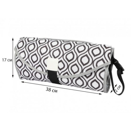 Набір підвісна сумка для коляски 35х11х15 см Сіра та Портативний пеленальний матрацик (vol-1412) Набір підвісна сумка для коляски 35х11х15 см Сіра та Портативний пеленальний матрацик (vol-1412)