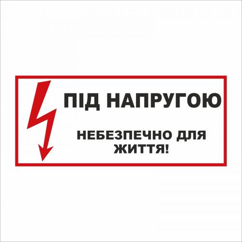 Табличка Vivay Під напругою 30x15 см (5898) Табличка Vivay Під напругою 30x15 см (5898)