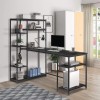 Стіл письмовий GoodsMetall із металу з полицями в стилі Лофт 1600х900х760 СП119