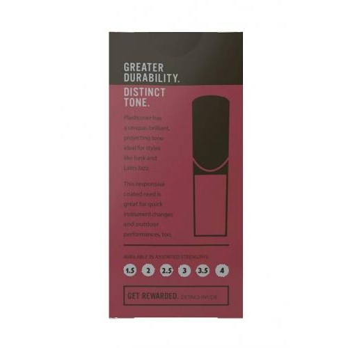 Тростини для саксофона сопрано D'Addario Plasticover RRP05SSX250 - Soprano Sax #2.5 - 5-Pack Тростини для саксофона сопрано D'Addario Plasticover RRP05SSX250 - Soprano Sax #2.5 - 5-Pack