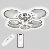 Стельова LED люстра Sunlight 5333/4+4 СR R хром