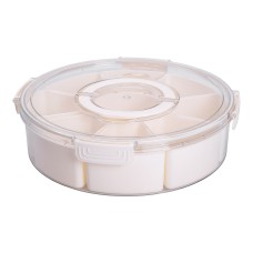 Контейнер-органайзер для зберігання на 9 секцій YIWU Бежевий (HP-27-14)