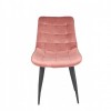 Стілець дизайнерський SDM гламур ніжки дерево велюр Рожевий