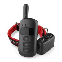 Електронний ошийник для собаки для дресирування + антилай 2 в 1 Dobe DB 500, червоний ремінець