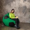 Крісло мішок М'яч Оксфорд 120см Студія Комфорту Великий Зелений + Чорний