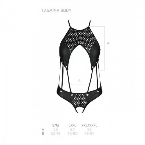 Розпродаж!!! Боді з екошкіри з ремінцями та перфорацією Tamaris Body black L/XL — Passion в інтернет супермаркеті PbayMarket!