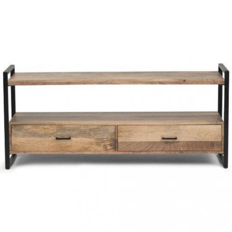 Тумба підставка для TV у стилі Loft NS-2123 690x1500x400 мм Черный