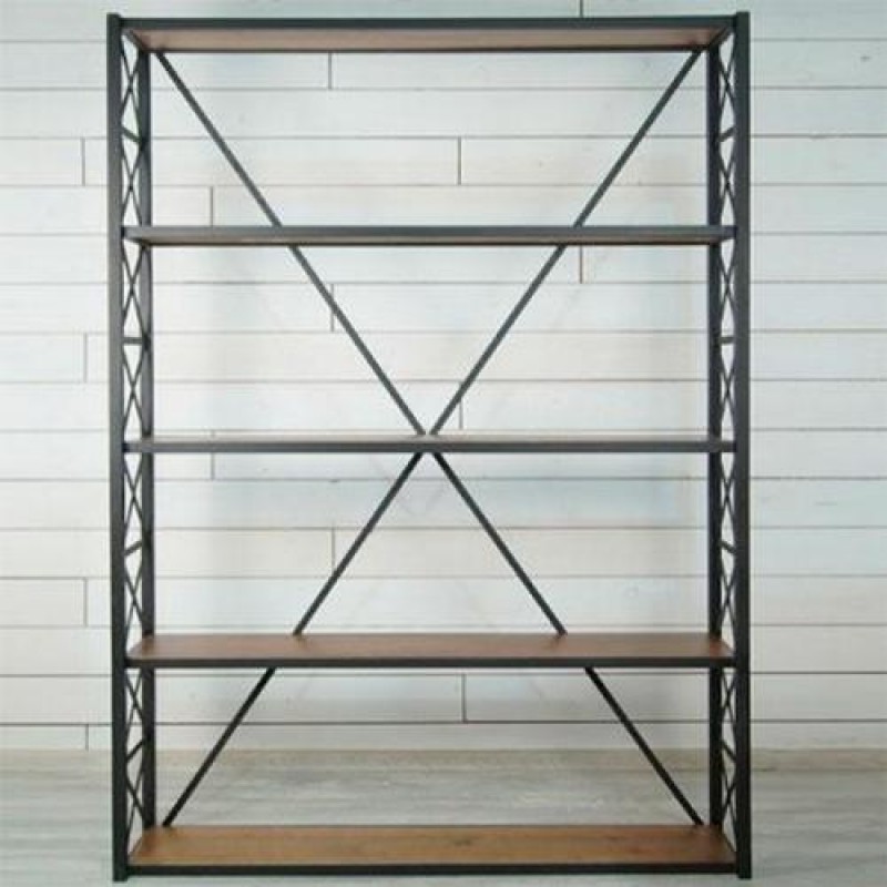 Стелаж для зберігання в стилі Loft NS-1701 1830x1200x300 мм Черный