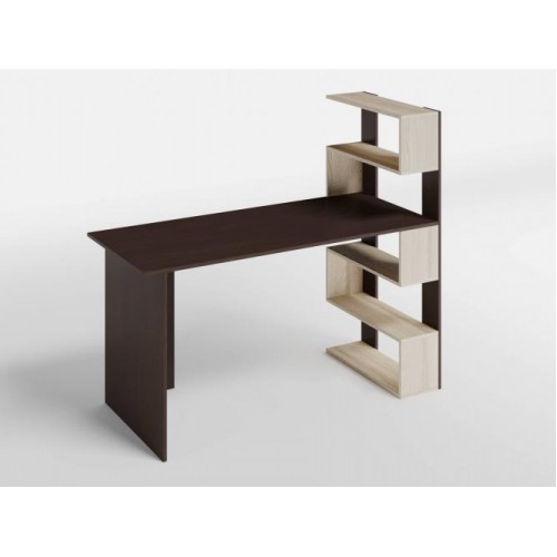 Стіл письмовий Меблева Площа СП-4 141.6х60х123 см Венге + Коїмбра Стіл письмовий Меблева Площа СП-4 141.6х60х123 см Венге + Коїмбра
