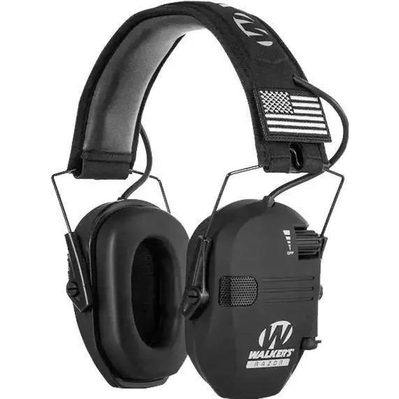 Тактичні активні навушники Walkers Razor з чохлом Чорний (2004463938)