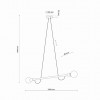 Люстра TK Lighting Helix Коричневий Чорний (TK4948)