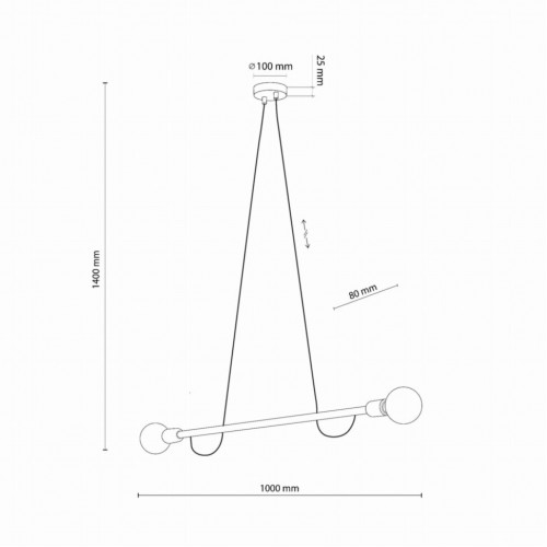 Люстра TK Lighting Helix Коричневий Чорний (TK4948)