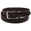 Шкіряний ремінь Skipper 110-130 x 3.5 см Коричневий (1138-35)