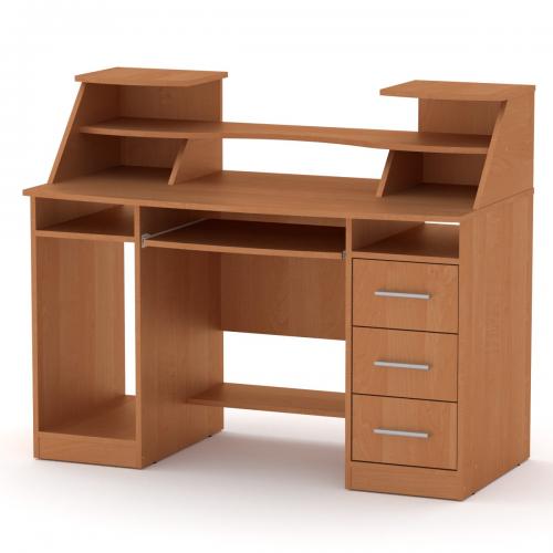 Стіл комп'ютерний Компаніт Комфорт-5 127х65х104 см Вільха Стіл комп'ютерний Компаніт Комфорт-5 127х65х104 см Вільха